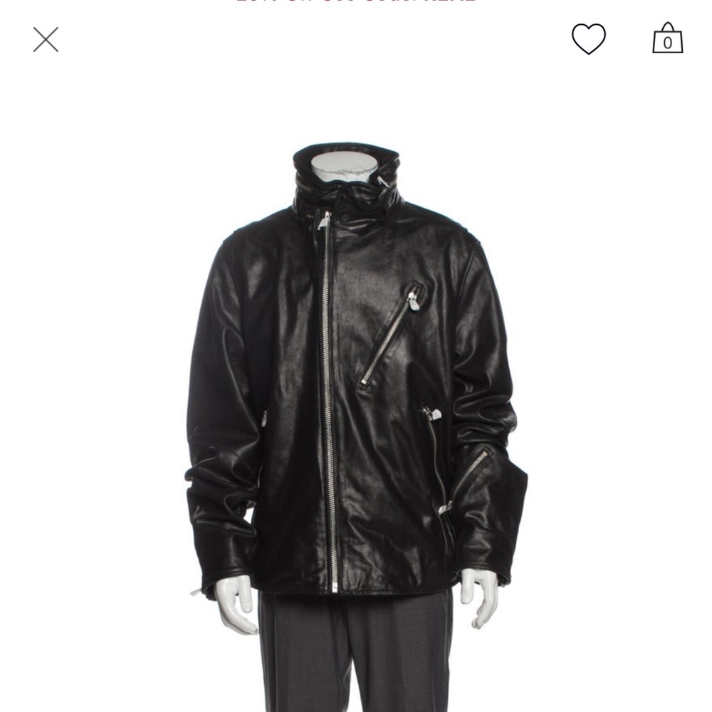 Men’s/Unisex G-Star RAW leather Motor Jacket New
